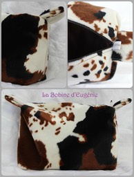 Trousse brique L/peau de vache