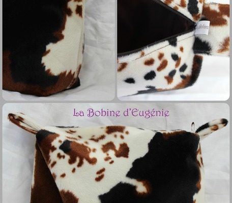 Trousse brique L/peau de vache